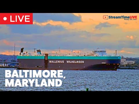 Port of Baltimore, Baltimore, Maryland USA | StreamTime LIVE